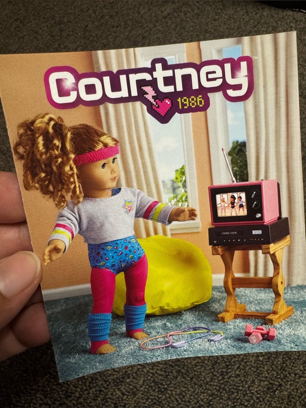 American Girl Courtney 1986 Outfit Box - Pink and White Packaging